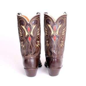 Vintage Brown Acme Men's sz 8 D Cowboy Boots