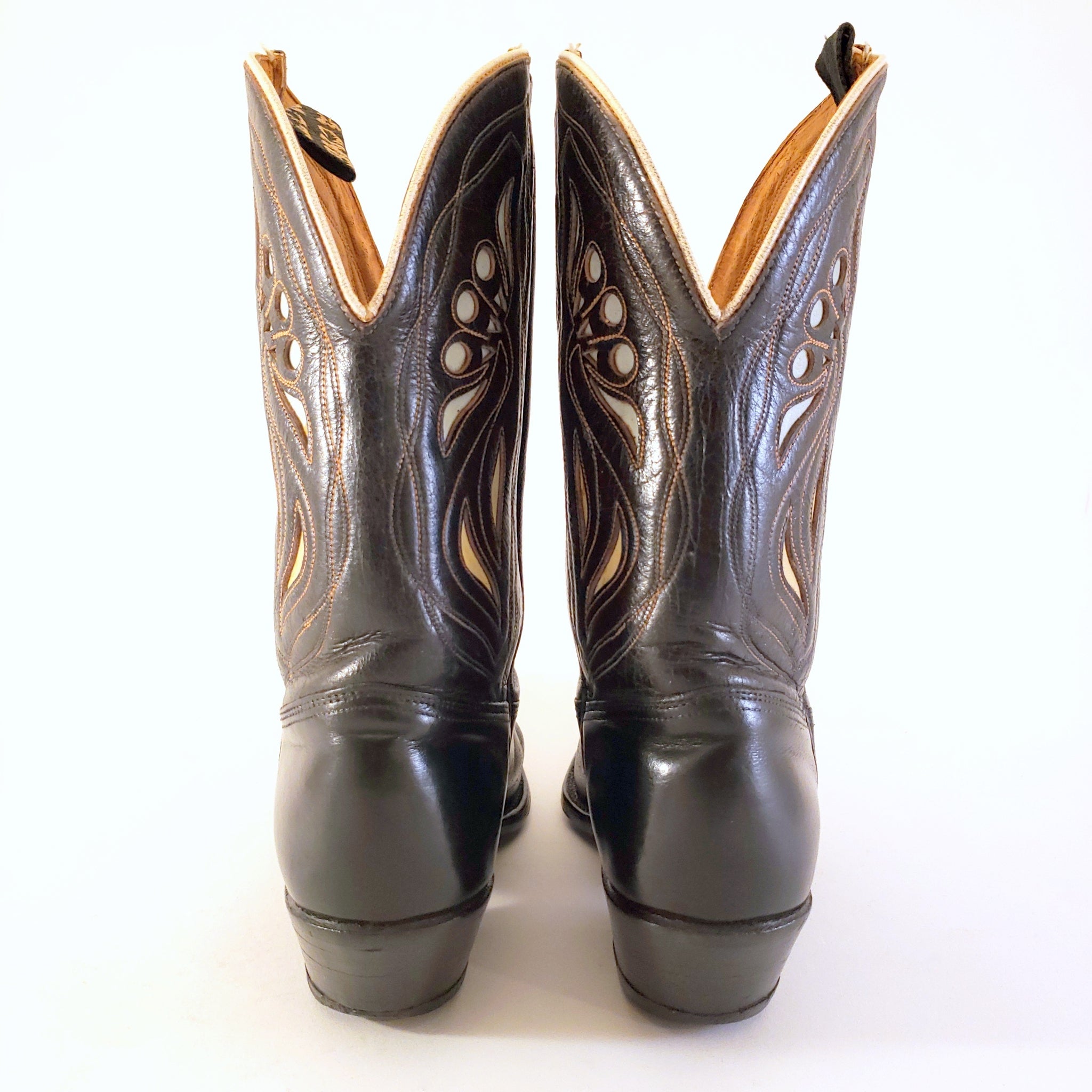 Vintage Black Acme Women's sz 5-1/2A Cowboy Boots – Lucky Star Gallery