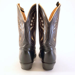 Vintage Black Acme Women's sz 5-1/2A Cowboy Boots