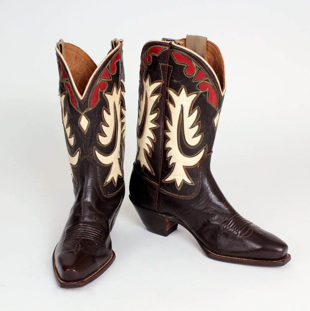 Dark Brown Women's Vintage Justin Boots