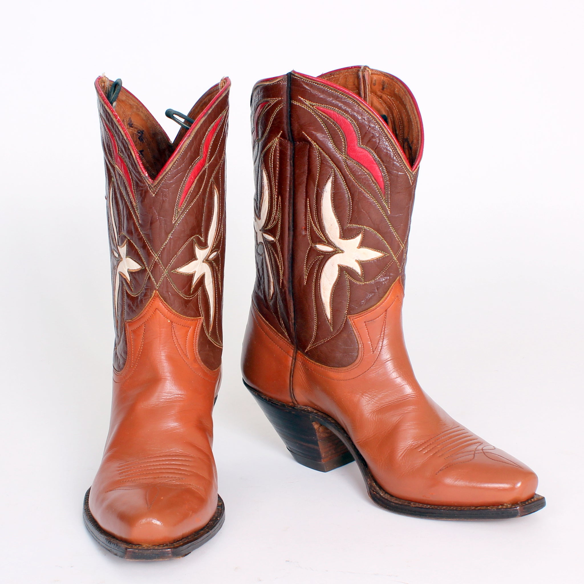 Vintage Brown Petite Women's Westex Boot Co. Cowboy Boots – Lucky Star  Gallery