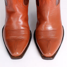 Load image into Gallery viewer, Vintage Brown Petite Women&#39;s Westex Boot Co. Cowboy Boots
